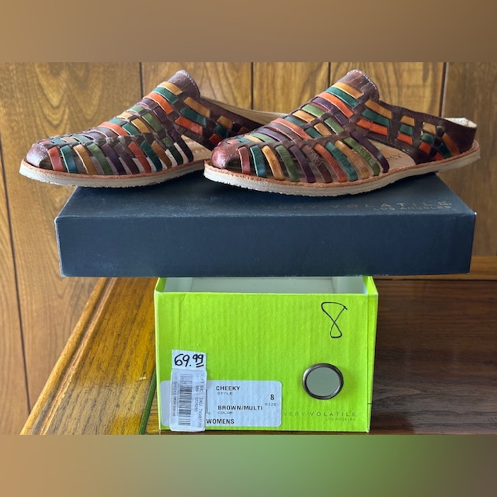 Very Volatile Multicolor Woven Flats
